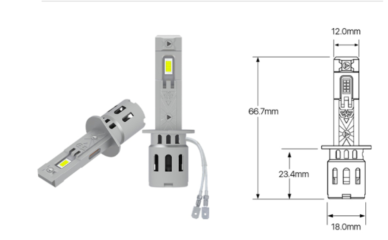 ŻARÓWKI LED H1 zwykła żarówka 12000LM CANBUS IDEALNIE DOPASOWANE RETROFIT (6)